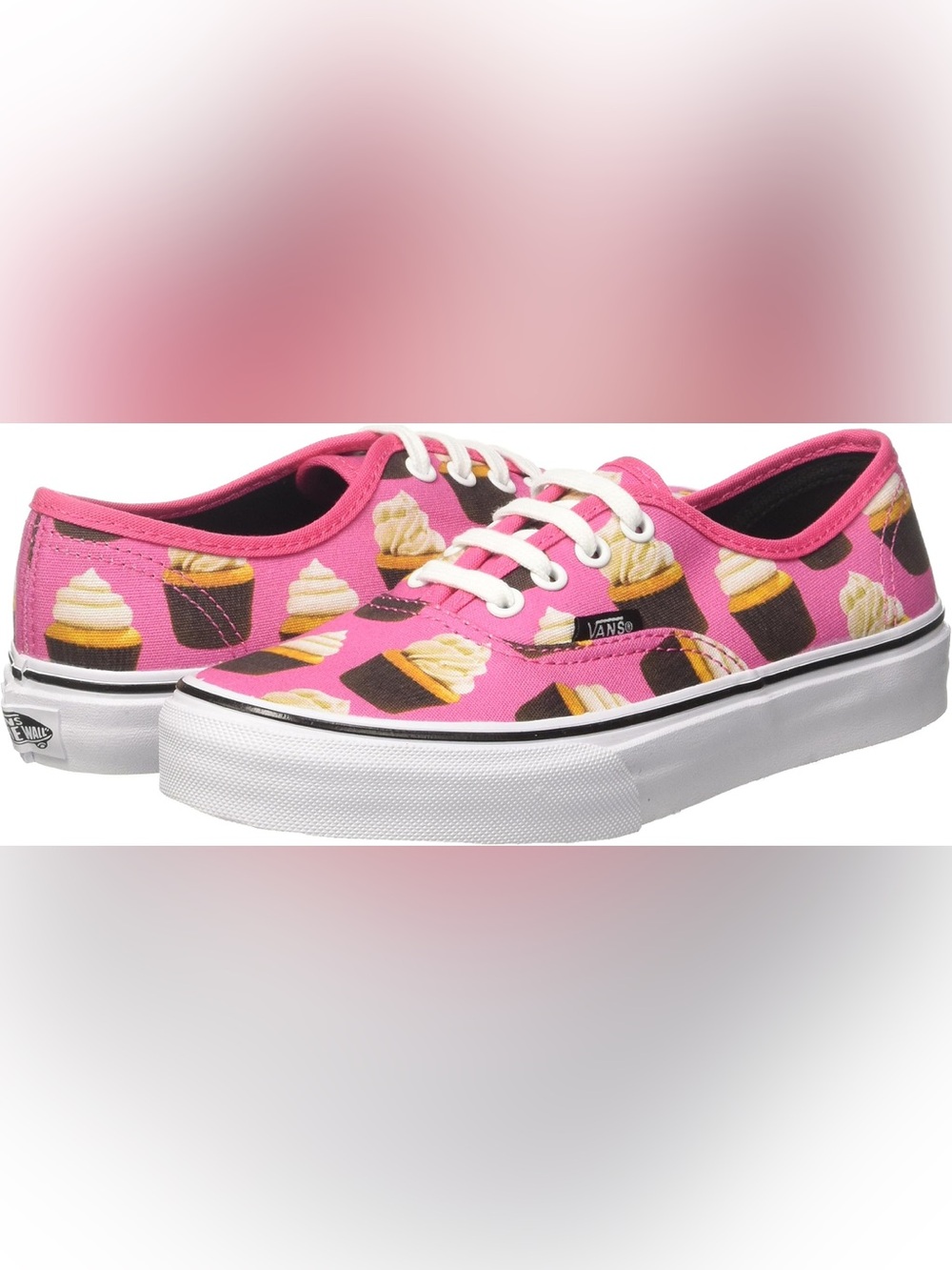 Vans rare Late Night Cupcake Pattern Canvas Sneakers